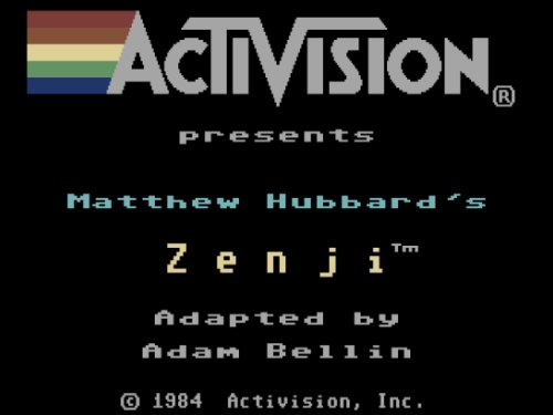Title Screen of Zenji for Commodore 64